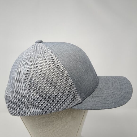 HC Snapback Mesh Back Trucker Hat Gray One Size Mesh Back Flexfit 110 - Picture 4 of 8